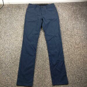 Outlier Pants Strongtwill Nylon Stretch Performance Chinos Navy Blue Mens 29x34